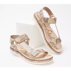 Sam Edelman Annalise Platform Leather Sandals 8:5